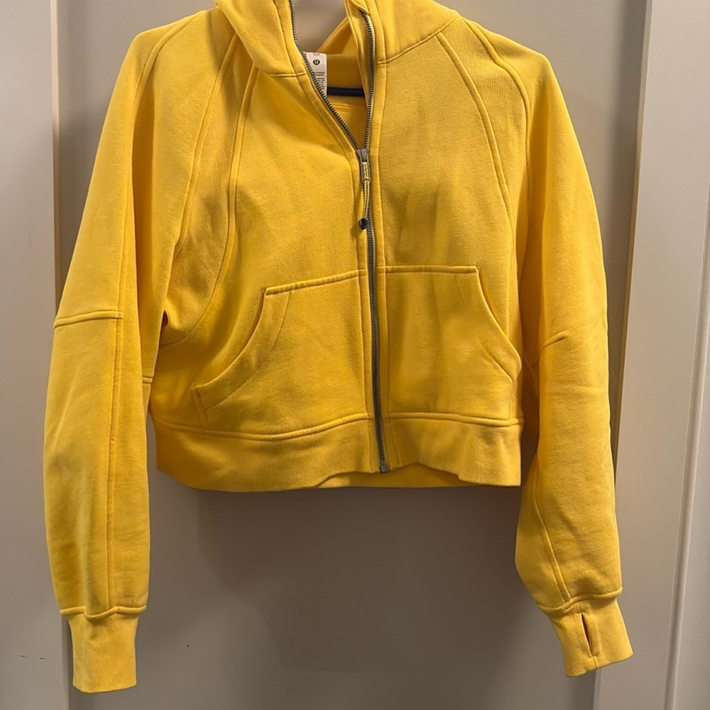 Yellow scuba sweatshirt,  extra small/small
